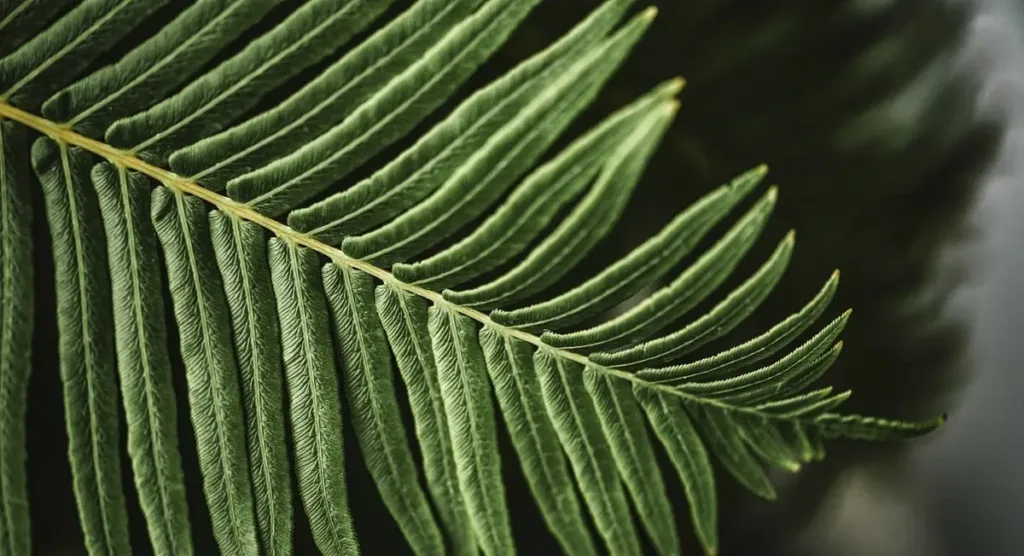 Fern leaves nature background- Telerehab AI's Logo